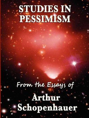 cover image of Studies in Pessimism